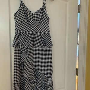 Jcrew gingham high low dress. Never worn with tags, perfect for the summer!